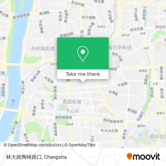 林大路陶铸路口 map