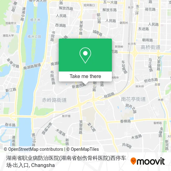 湖南省职业病防治医院(湖南省创伤骨科医院)西停车场-出入口 map
