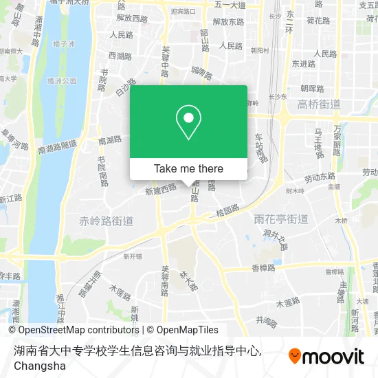 湖南省大中专学校学生信息咨询与就业指导中心 map