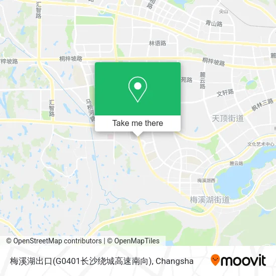 梅溪湖出口(G0401长沙绕城高速南向) map