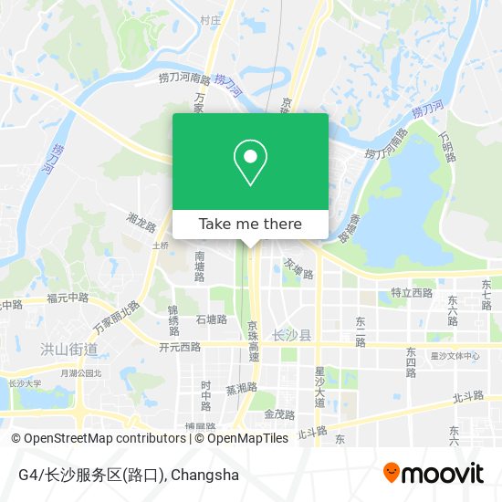 G4/长沙服务区(路口) map