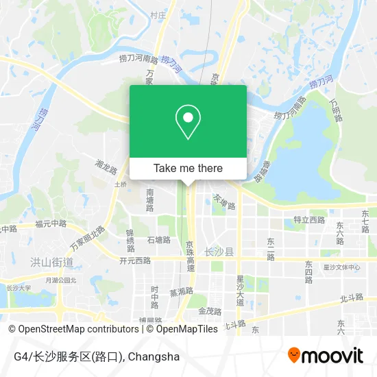 G4/长沙服务区(路口) map