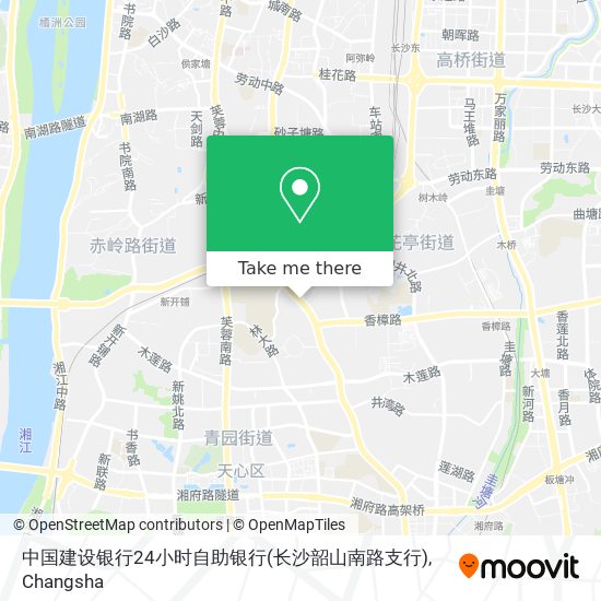 中国建设银行24小时自助银行(长沙韶山南路支行) map