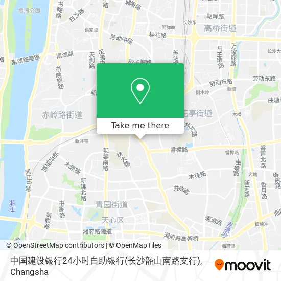 中国建设银行24小时自助银行(长沙韶山南路支行) map