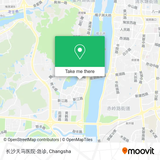 长沙天马医院-急诊 map