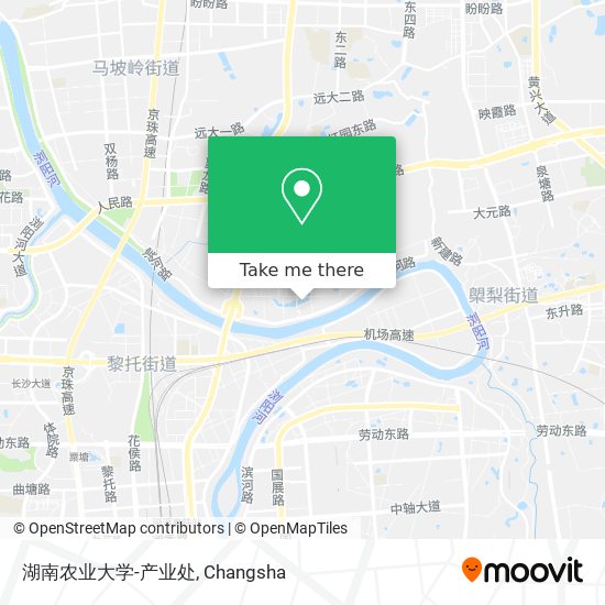 湖南农业大学-产业处 map