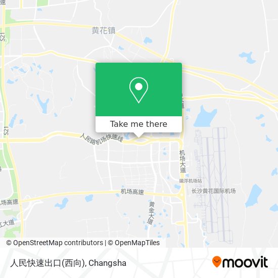 人民快速出口(西向) map