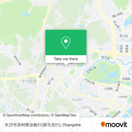 长沙市农村商业银行(斑马支行) map