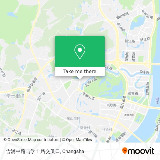 含浦中路与学士路交叉口 map