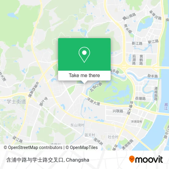 含浦中路与学士路交叉口 map