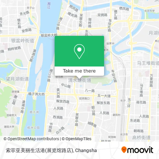 索菲亚美丽生活港(展览馆路店) map