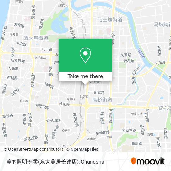 美的照明专卖(东大美居长建店) map