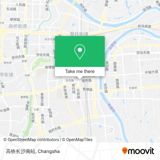 高铁长沙南站 map