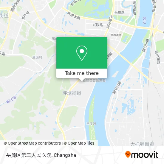 岳麓区第二人民医院 map