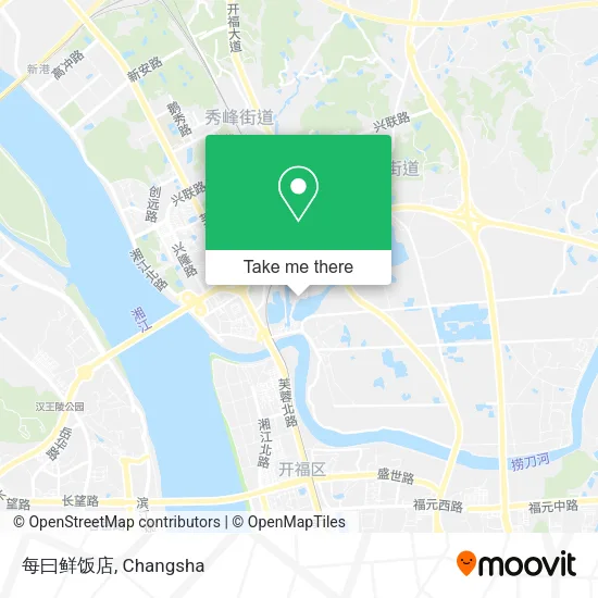 每曰鲜饭店 map
