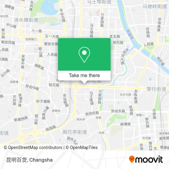 昆明百货 map