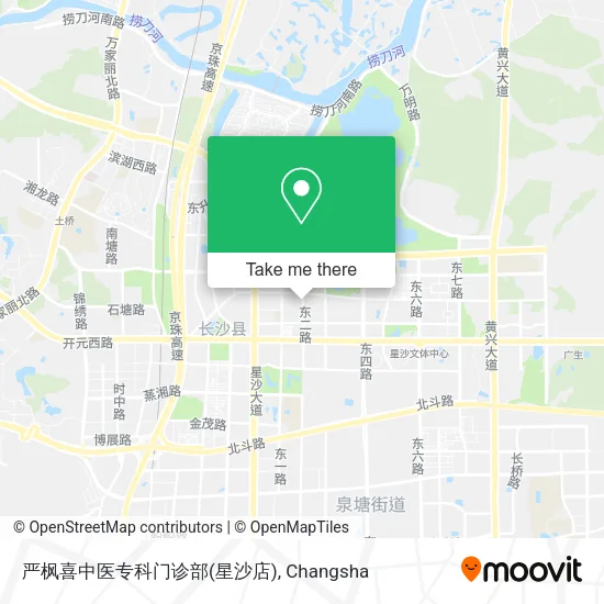 严枫喜中医专科门诊部(星沙店) map