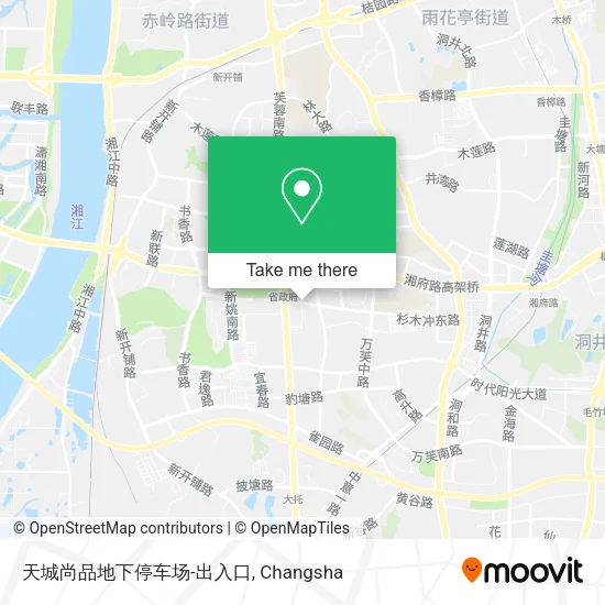 天城尚品地下停车场-出入口 map