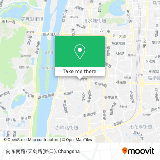 向东南路/天剑路(路口) map