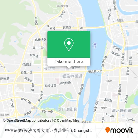 中信证券(长沙岳麓大道证券营业部) map