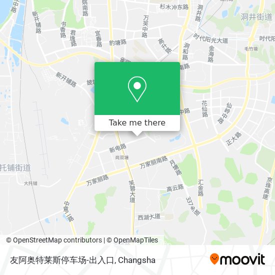 友阿奥特莱斯停车场-出入口 map