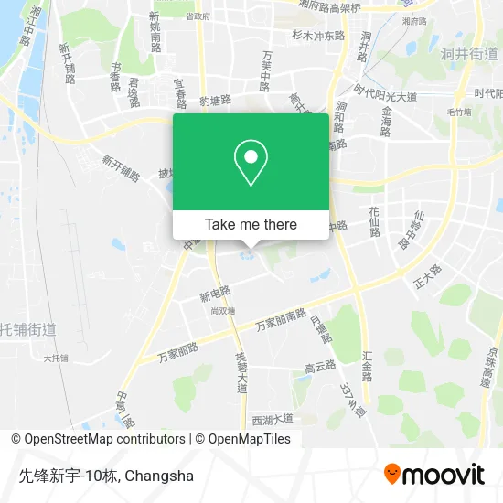 先锋新宇-10栋 map