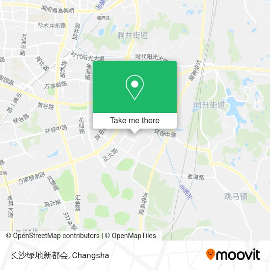 长沙绿地新都会 map