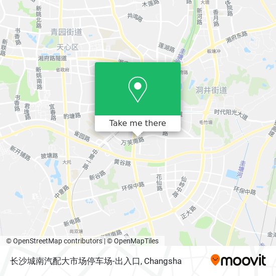 长沙城南汽配大市场停车场-出入口 map