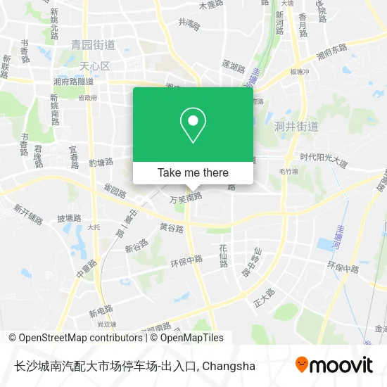 长沙城南汽配大市场停车场-出入口 map
