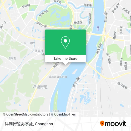 洋湖街道办事处 map