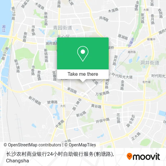 长沙农村商业银行24小时自助银行服务(豹塘路) map