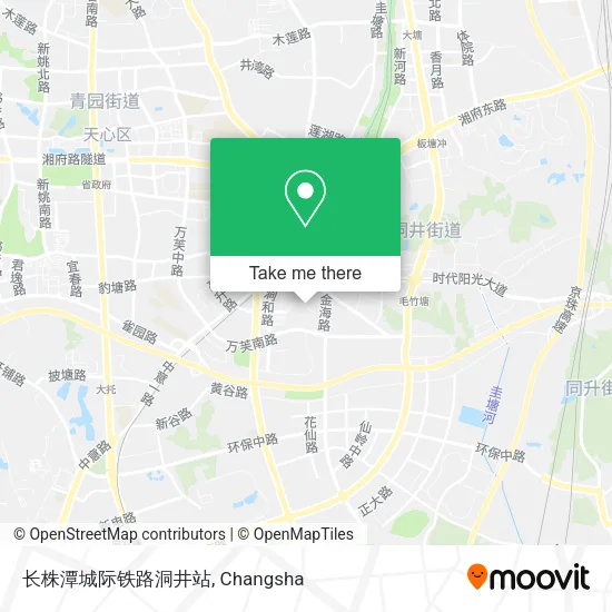 长株潭城际铁路洞井站 map