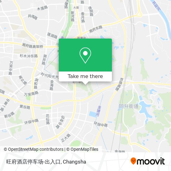 旺府酒店停车场-出入口 map