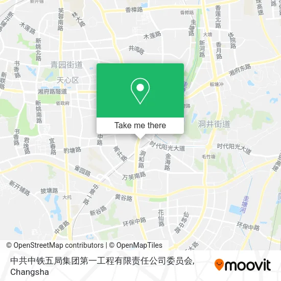 中共中铁五局集团第一工程有限责任公司委员会 map
