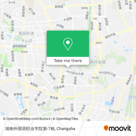 湖南外国语职业学院第-7栋 map
