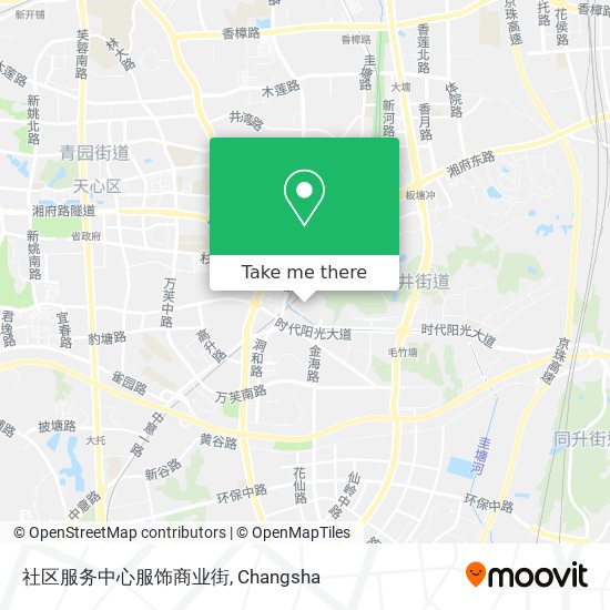 社区服务中心服饰商业街 map