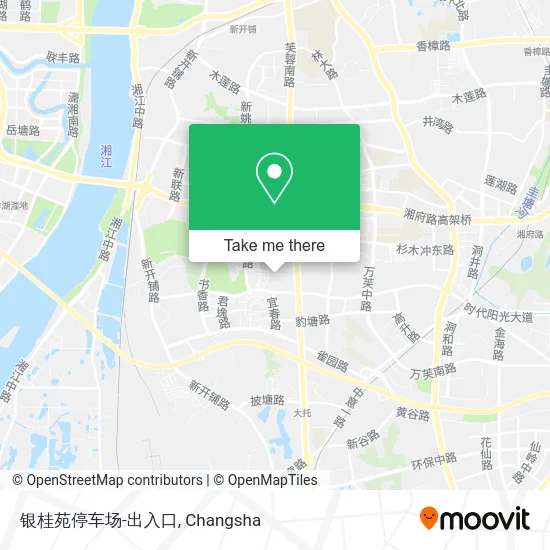 银桂苑停车场-出入口 map