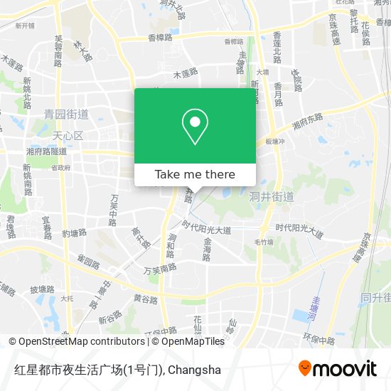 红星都市夜生活广场(1号门) map