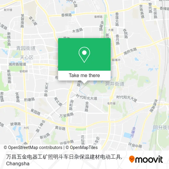 万昌五金电器工矿照明斗车日杂保温建材电动工具 map