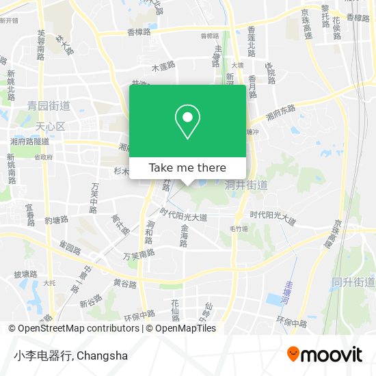 小李电器行 map