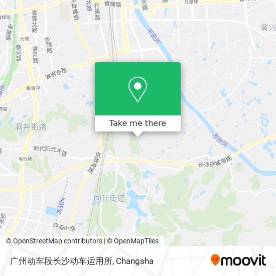 广州动车段长沙动车运用所 map