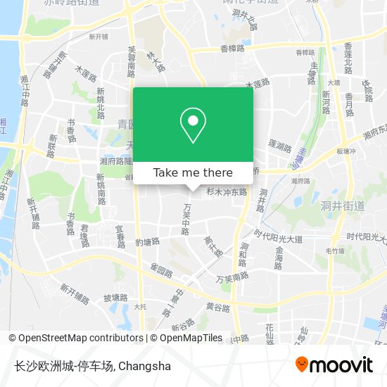 长沙欧洲城-停车场 map