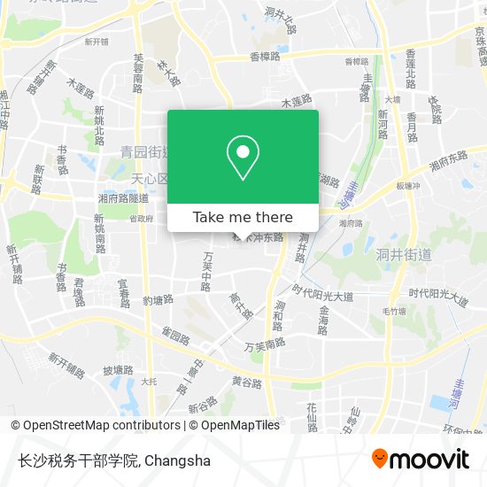 长沙税务干部学院 map