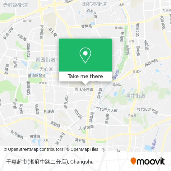 千惠超市(湘府中路二分店) map