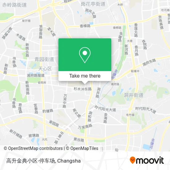 高升金典小区-停车场 map