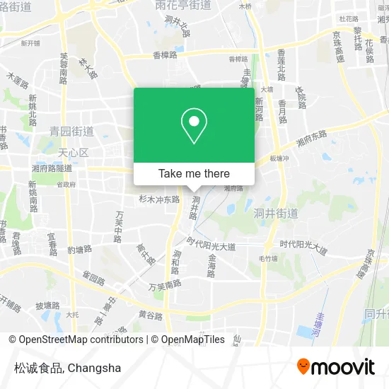 松诚食品 map