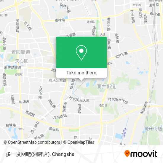 多一度网吧(湘府店) map