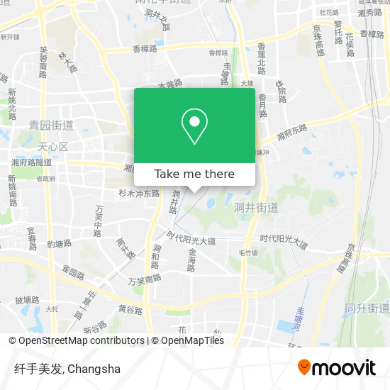 纤手美发 map