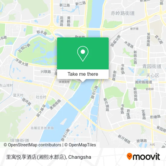 里寓悦享酒店(湘熙水郡店) map