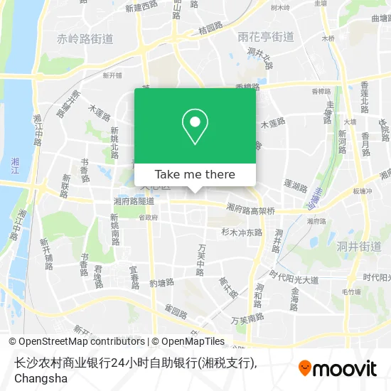 长沙农村商业银行24小时自助银行(湘税支行) map